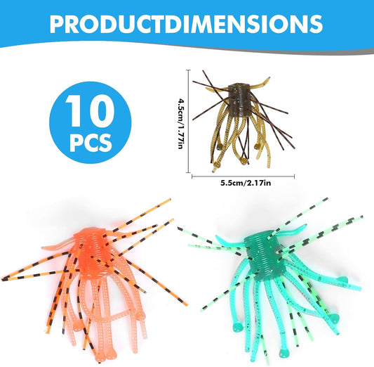 Dice Soft Plastic Finesse Baits: 12-Piece Kit