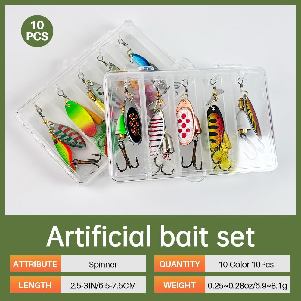 Pro-Series Spinnerbait Kit: 10-Piece Collection