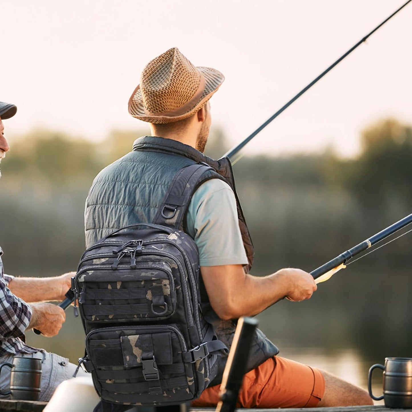 Fishingpepo Multi-Use Tactical Tackle Backpack