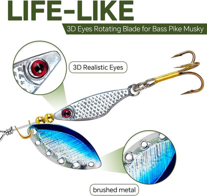 Pro-Series Spinnerbait Kit: 10-Piece Collection