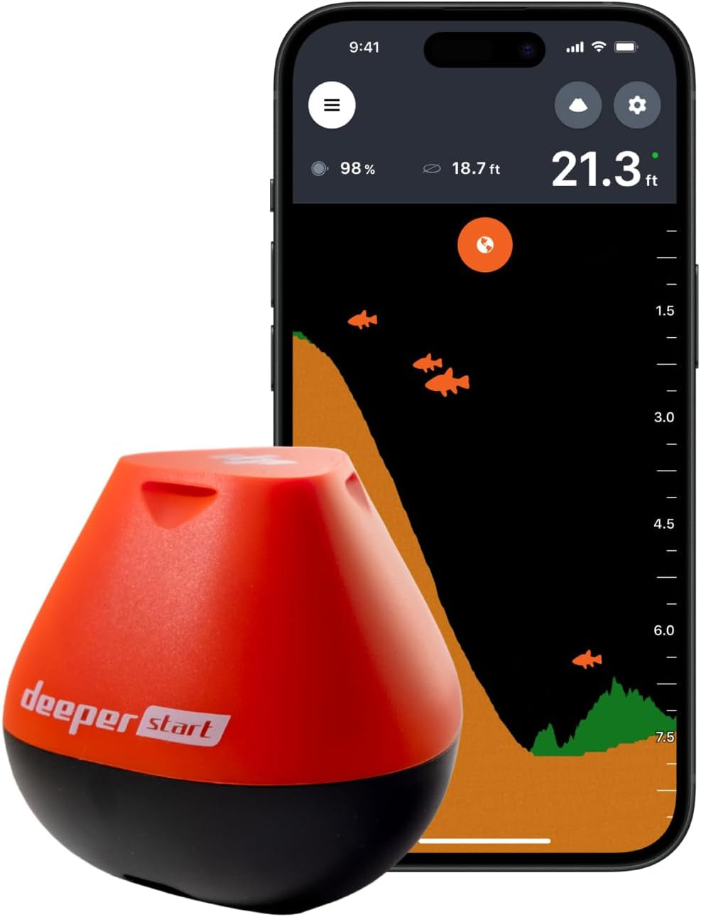 Deeper START: Castable Smart Sonar Fish Finder