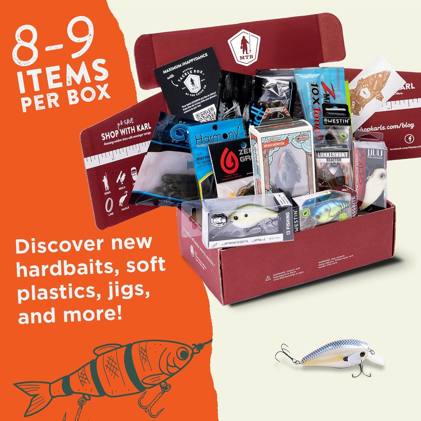 Freshwater Bass Fishing Lures Kit for Largemouth and Smallmouth Anglers