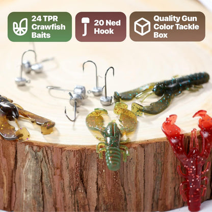 Ned Rig Finesse Kit: Premium Crawfish Baits