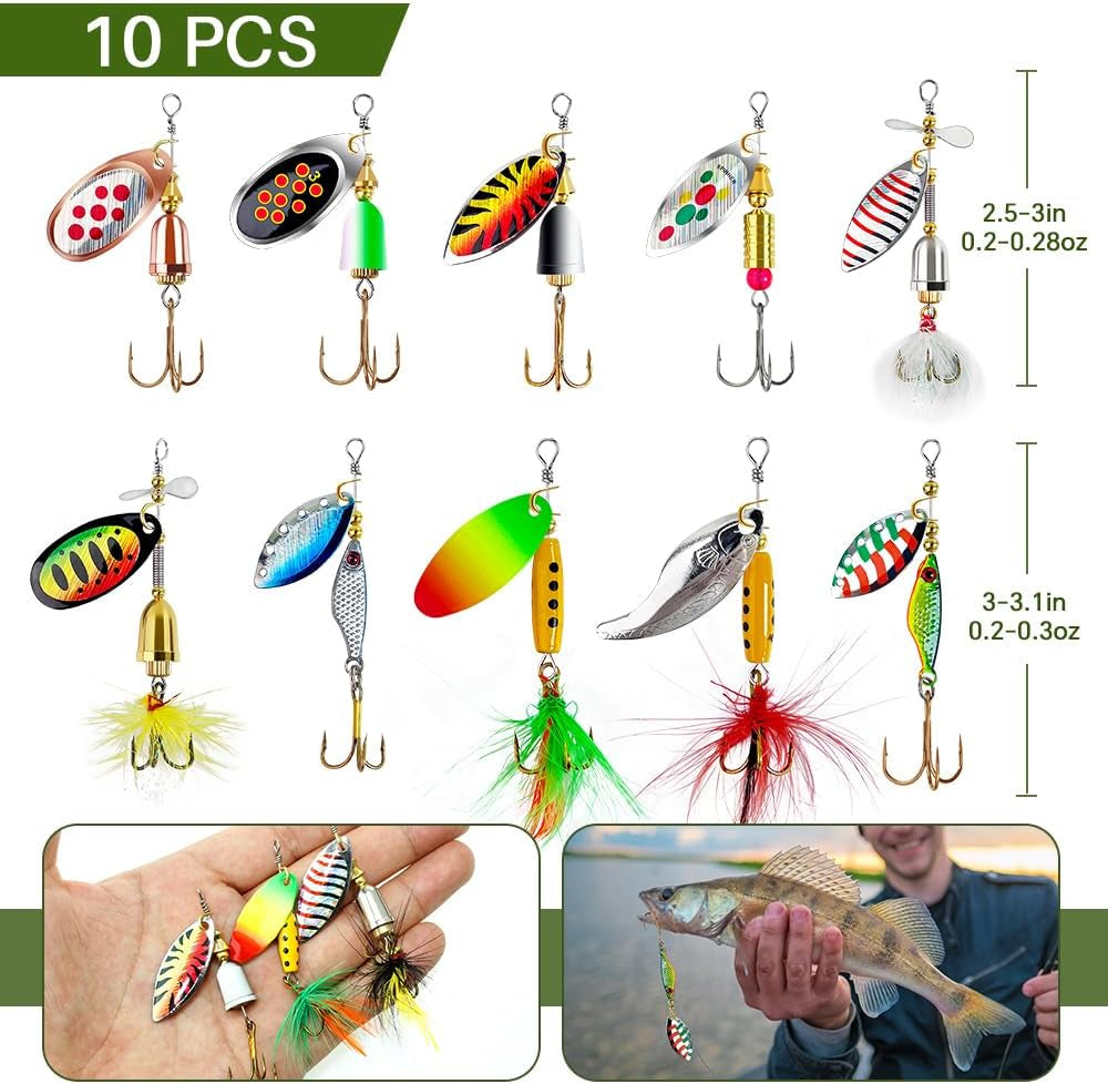 Pro-Series Spinnerbait Kit: 10-Piece Collection