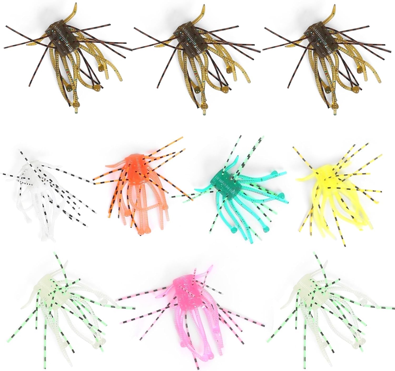 Dice Soft Plastic Finesse Baits: 12-Piece Kit